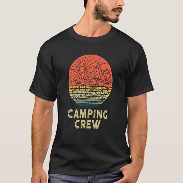 Hiking Camp Matching Campfire Summer Vacation Camp T-Shirt (Front)