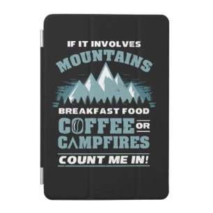 Hiking Camping Coffee iPad Mini Cover