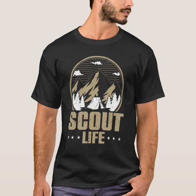 Hiking & Camping Scouting  Scout Life T-Shirt (Front)