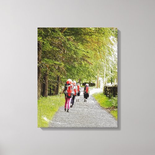 HIKING CANVAS PRINT