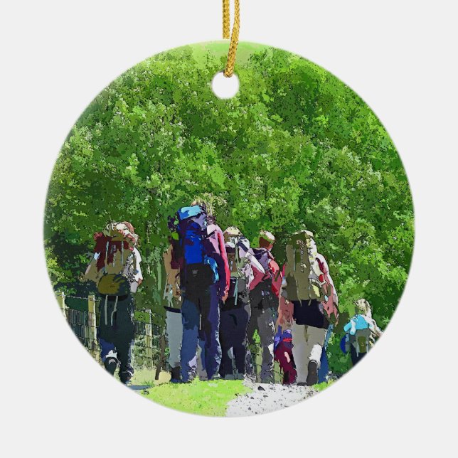 HIKING CERAMIC ORNAMENT (Front)