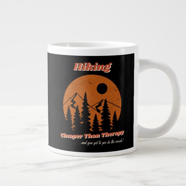 Hiking: Cheaper Than Therapy Mug (Right)