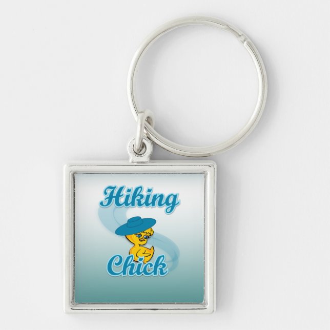 Hiking Chick #3 Keychain (Front)