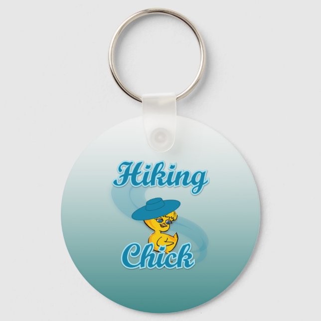 Hiking Chick #3 Keychain (Front)