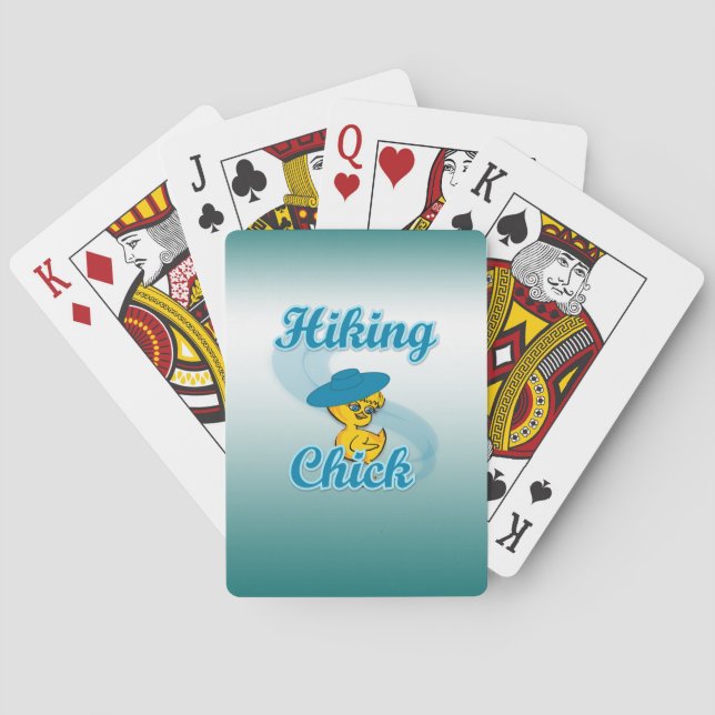 Hiking Chick #3 Poker Cards (Back)
