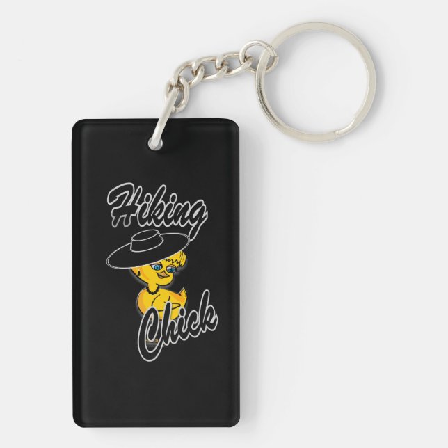 Hiking Chick #4 Keychain (Back)