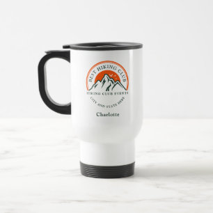 Hiking Club Custom Logo Business Employees Members Travel Mug