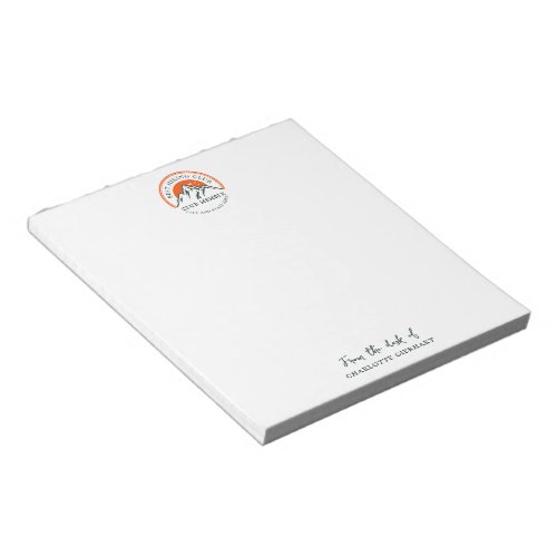 Hiking Club Logo Business Employees and Members Notepad