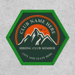 Hiking Club Logo Custom Employees Names Patch