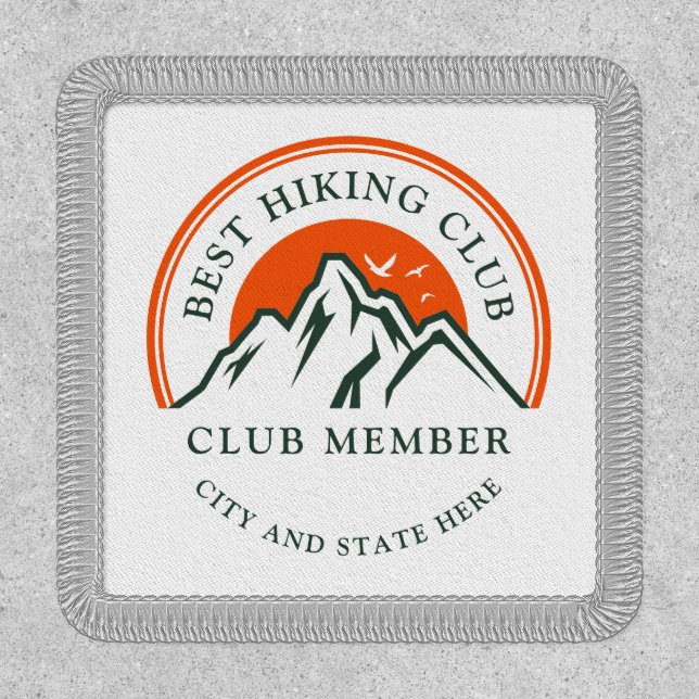 Hiking Club Logo Employees and Members Patch (Front)