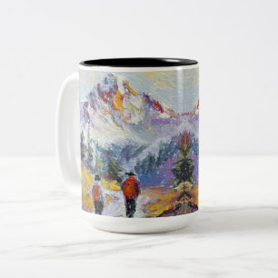 Hiking – Colorado Mountains Painting – Mugs & Cups