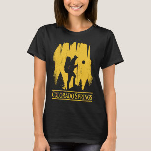 Hiking Colorado Springs CO US State Hiker Trip Sou T-Shirt