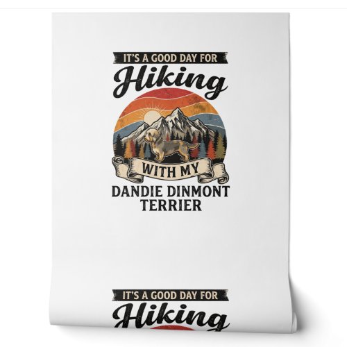 Hiking Dandie Dinmont Terrier Dog Mountain Retro S Wallpaper