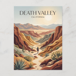 Hiking Death Valley National Park California Postcard