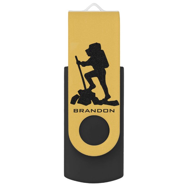 Hiking Design Flash Drive (Back (Vertical))