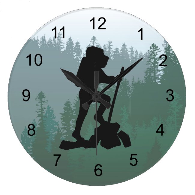 Hiking Design Wall Clock