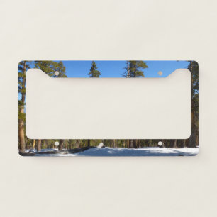 Hiking Down from Mitchell Peak at Sequoia License Plate Frame