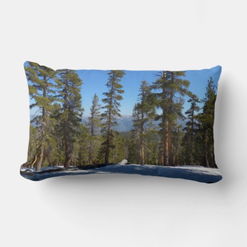 Hiking Down from Mitchell Peak at Sequoia Lumbar Pillow