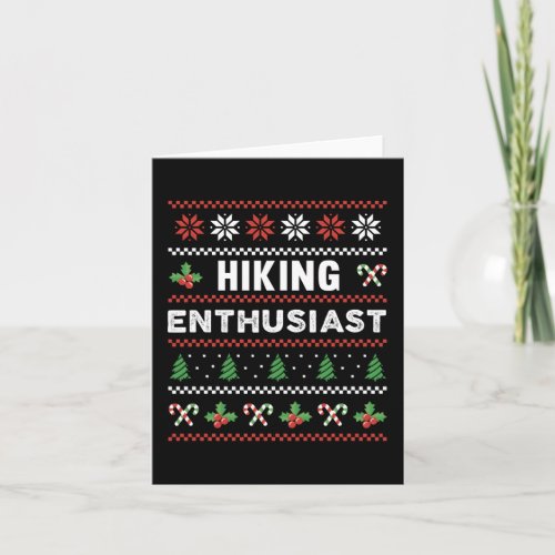 Hiking Enthusiast Ugly Christmas Sweater Gift Card