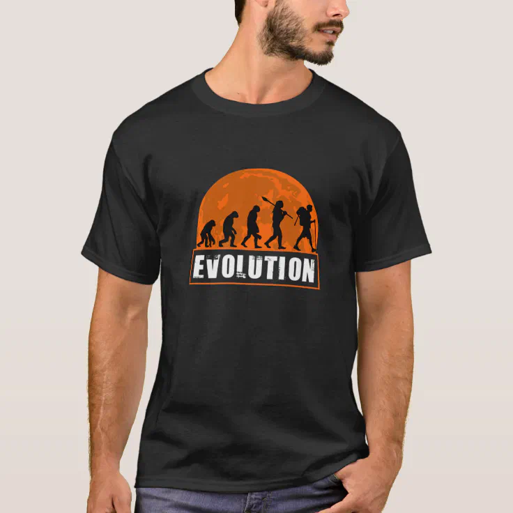 Hiking Evolution Funny Human Evolution For Hiker T-Shirt | Zazzle