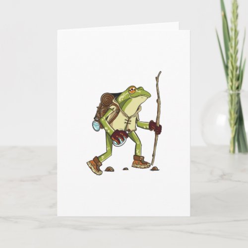 Hiking Frogs Mountain Hiker Hike Gift Card