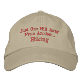 Hiking Fun Fashionable Embroidered Baseball Cap