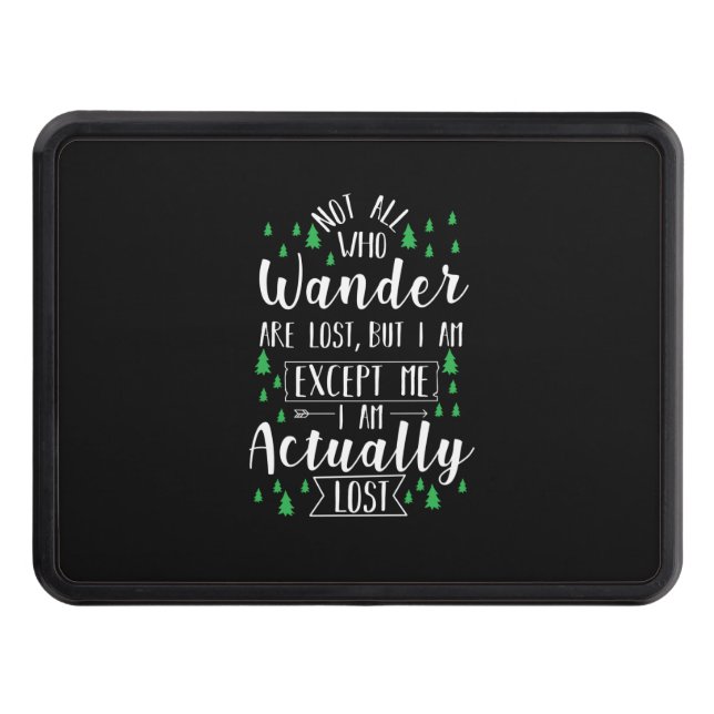 Hiking Funny Saying Hitch Cover (Front)