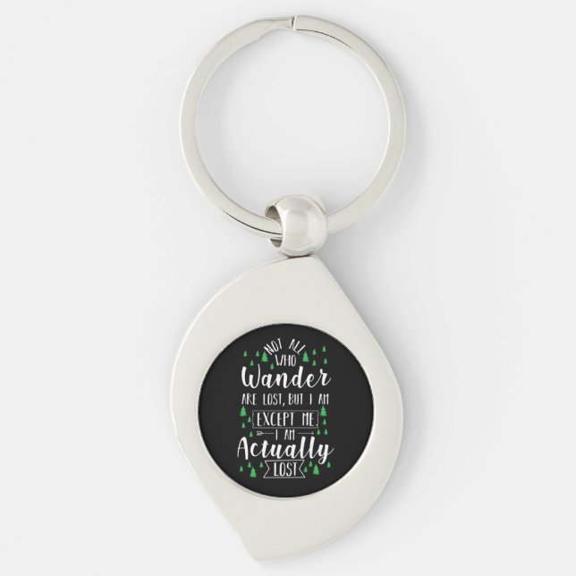 Hiking Funny Saying Keychain (Front)