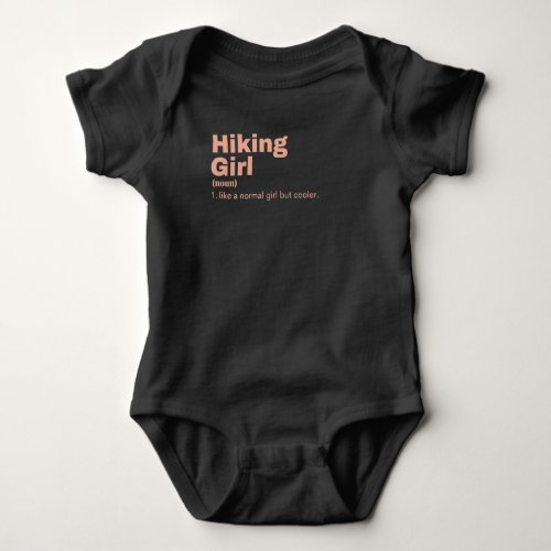 Hiking Girl _ Hiking Baby Bodysuit