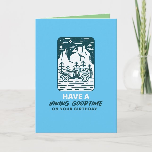 hiking goodtime birthday card (Front)