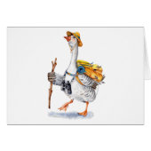 Hiking Goose with Backpack and Binoculars (Front Horizontal)