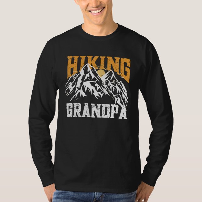 Hiking Grandpa  Hikers Hike Hiking  3 T-Shirt (Front)
