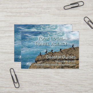 Hiking guides and travel agency business card
