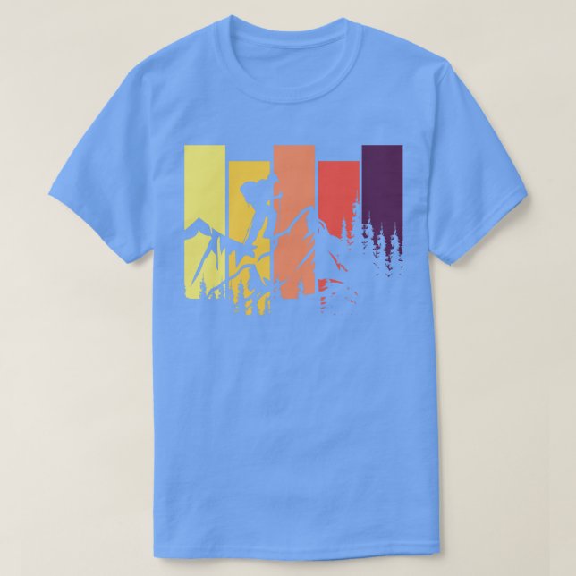 Hiking Hiker Trailblazer Mountain Climber Climbing T-Shirt (Design Front)