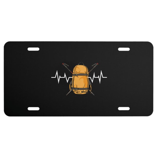 Hiking - Hiking Backpack License Plate (Front)