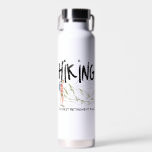 Hiking - Hiking The Best Retirement Plan  Water Bottle<br><div class="desc">Hiking graphic that reads: Hiking The Best Retirement Plan. For a hiker soon to retire for his next hike.</div>