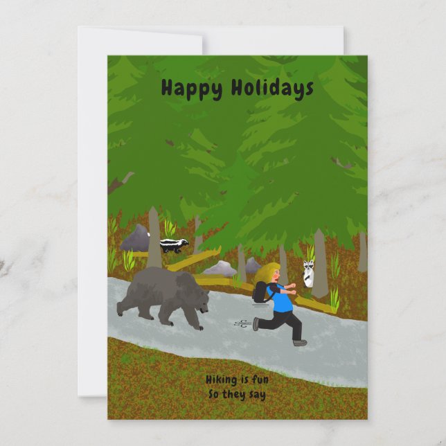 Hiking Holiday Card (Front)