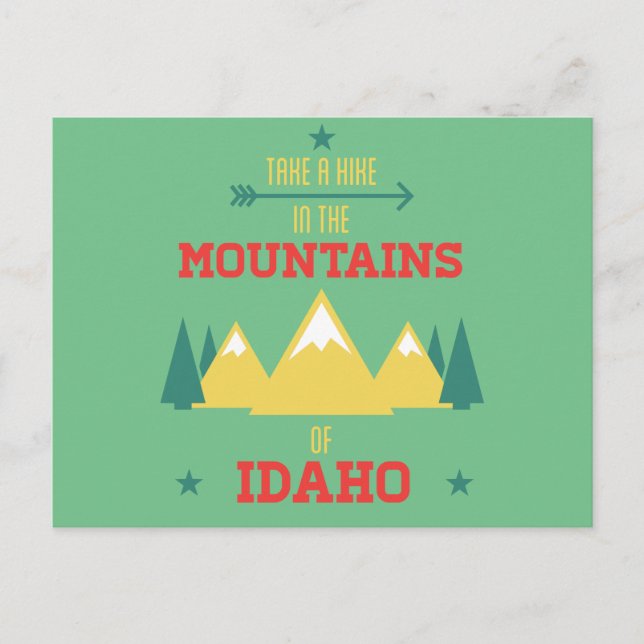 Hiking in Idaho Postcard (Front)