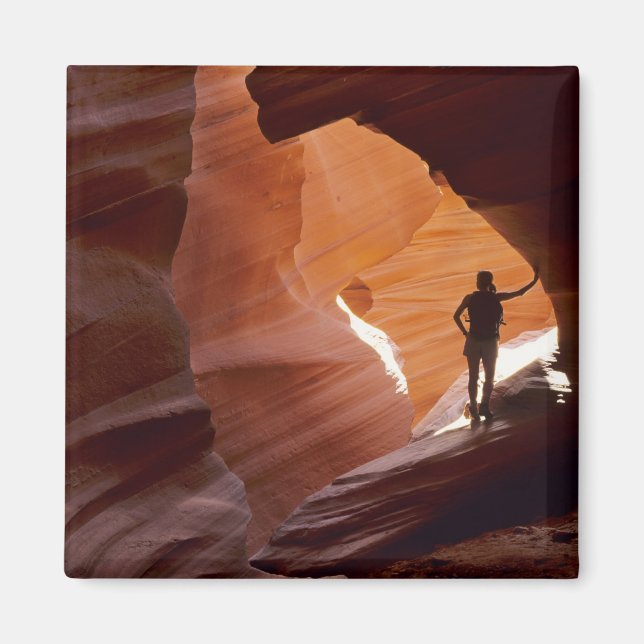 Hiking in the Corkscrew section of Antelope Magnet (Front)