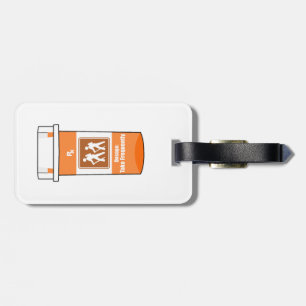 Hiking Is My Drug Luggage Tag