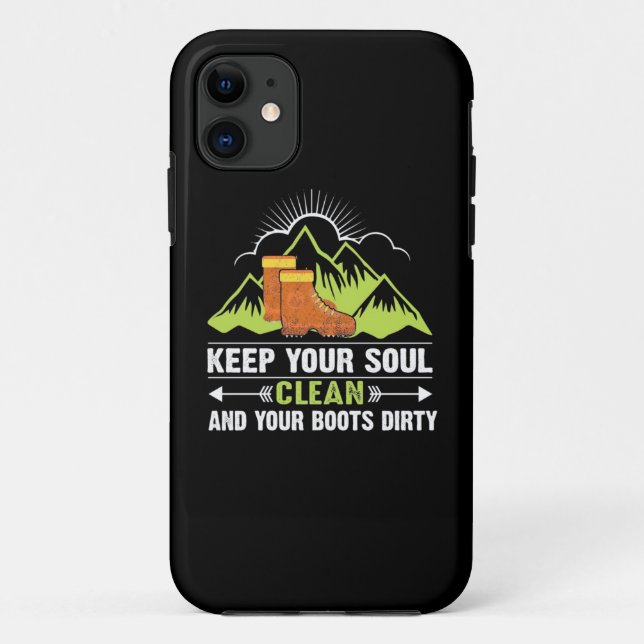 Hiking Keep Your Soul Clean Case-Mate iPhone Case (Back)