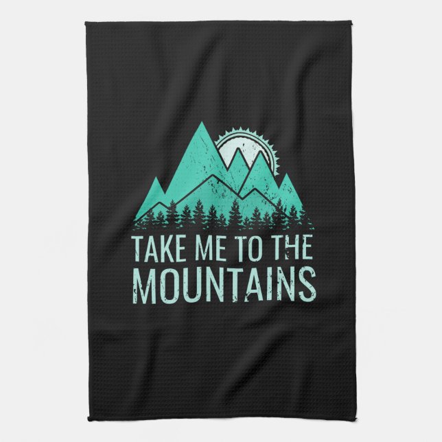 Hiking Kitchen Towel (Vertical)