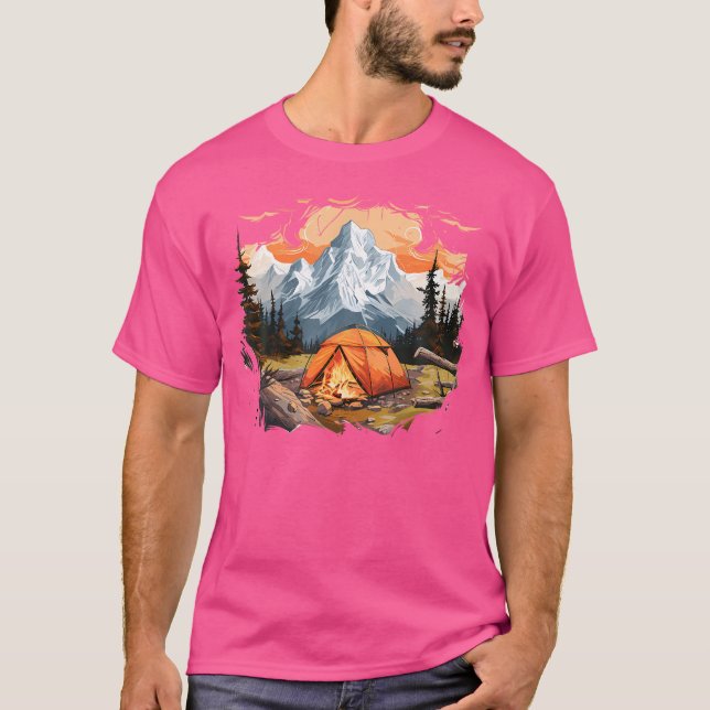 Hiking Landscape T-Shirt (Front)