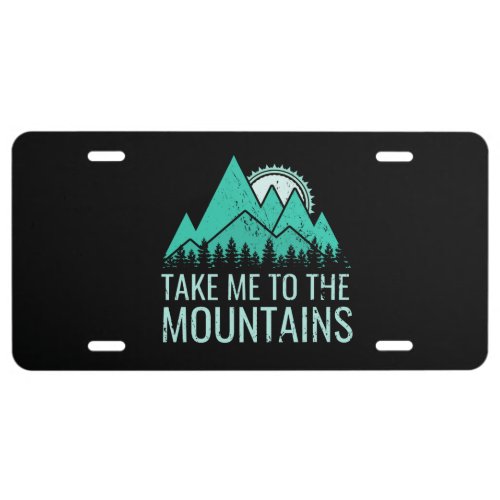 Hiking License Plate