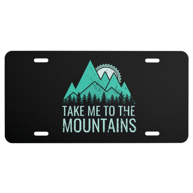 Hiking License Plate (Front)