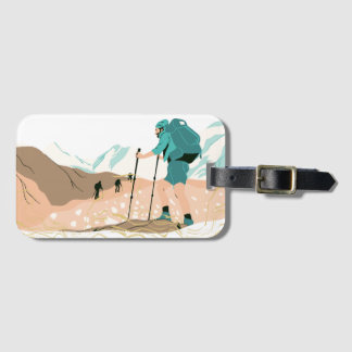hiking luggage tag