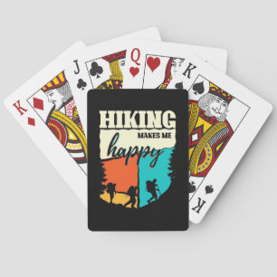 Hiking Makes Me Happy Poker Cards