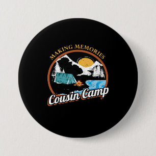 Hiking Memories Cousin Camp Button
