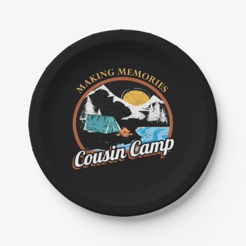 Hiking Memories Cousin Camp Paper Plates