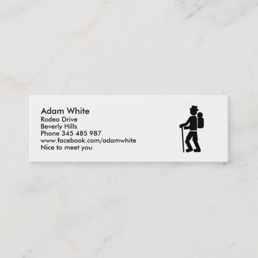 Customizable Hiking Business Cards